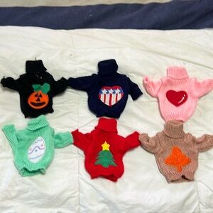 Collection of Shirts for Doll or Teddy Bear for Holidays